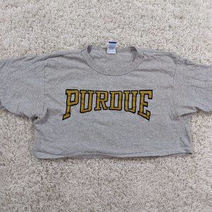 Vintage Champion Purdue Boilermakers Crop Top A25